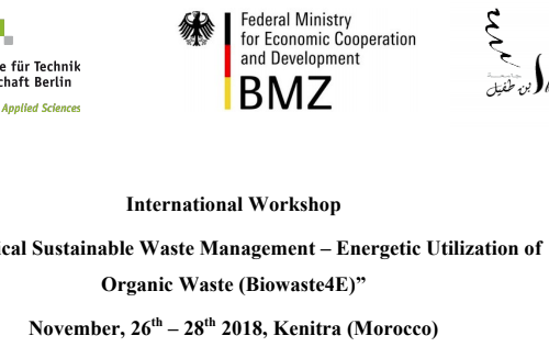 INTERNATIONAL WORKSHOP ON THE INTERNATIONAL ECOLOGICAL SUSTAINABLE WASTE MANAGEMENT–  ENERGETIC UTILIZATION OF ORGANIC WASTE  “BIOWASTE4E”