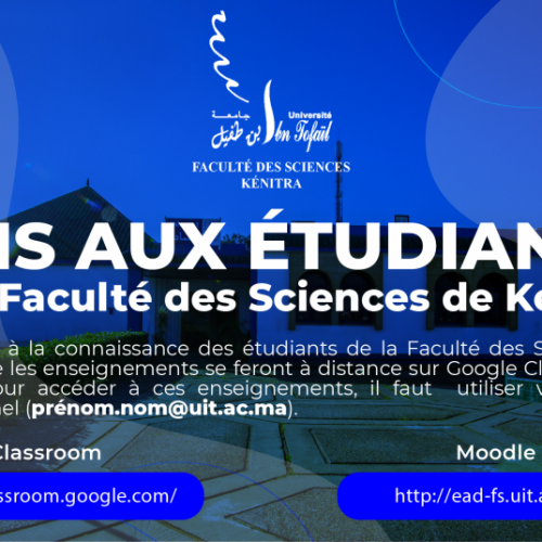 Avis aux étudiants – Enseignements à distance