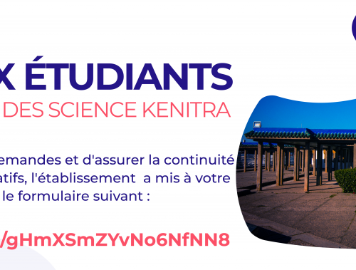 Avis aux étudiants de la Faculté des Science Kenitra