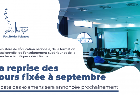 La reprise des cours fixée à septembre