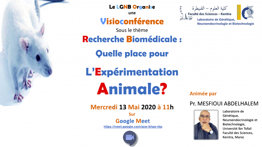 vidéoconférence sous le thème Recherche Biomédicale