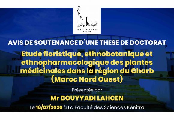 Avis de soutenance d’une thèse de doctorat (Mr BOUYYADI LAHCEN)