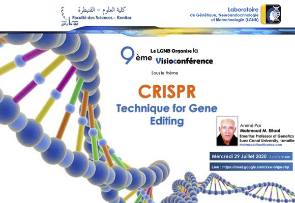 La 9ème Visioconférence sur : CRISPR – Technique for Gene Editing