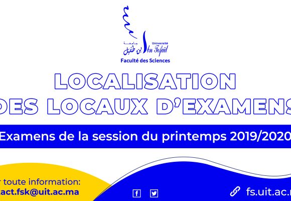Localisation des locaux d’examens