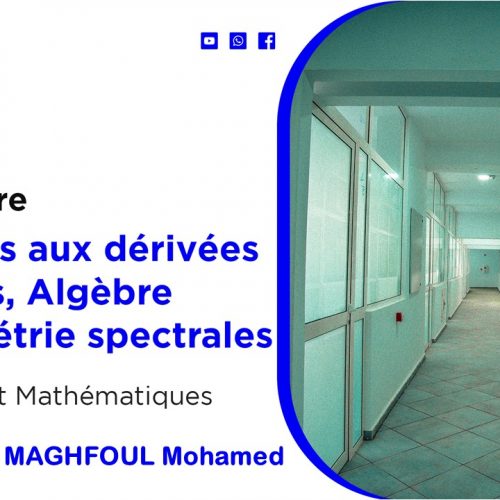 Equations aux dérivées partielles, Algèbre et Géométrie spectrales