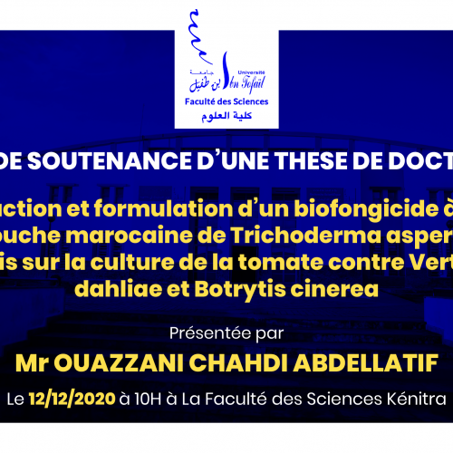 Avis de soutenance d’une thèse de doctorat (Mr OUAZZANI CHAHDI ABDELLATIF)
