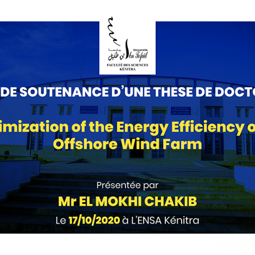 Avis de soutenance d’une thèse de doctorat (Mr EL MOKHI CHAKIB)