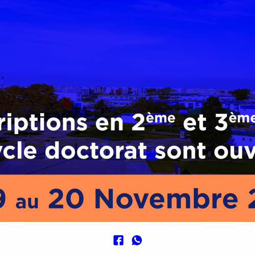 Réinscriptions en 2ème et 3ème année du cycle doctorat – CED
