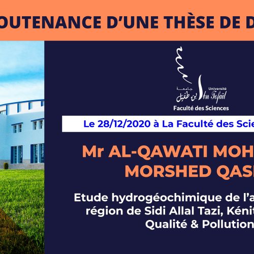 Avis de soutenance d’une thèse de doctorat (Mr AL-QAWATI MOHAMMED MORSHED QASEM)