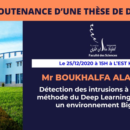 Avis de soutenance d’une thèse de doctorat (Mr BOUKHALFA ALAEDDINE)