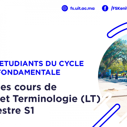 Avis aux étudiants du cycle licence fondamentale du semestre S1  cours Langue et Terminologie LT