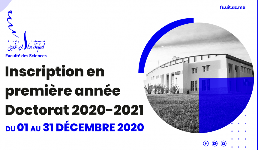 Inscription en première année Doctorat 2020-2021