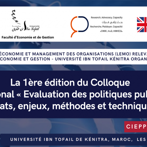 La 1ère éditiondu Colloque International « Evaluation des politiques publiques : Constats, enjeux, méthodes et techniques»