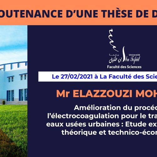 Avis de soutenance d’une thèse de doctorat (Mr ELAZZOUZI MOHAMED)