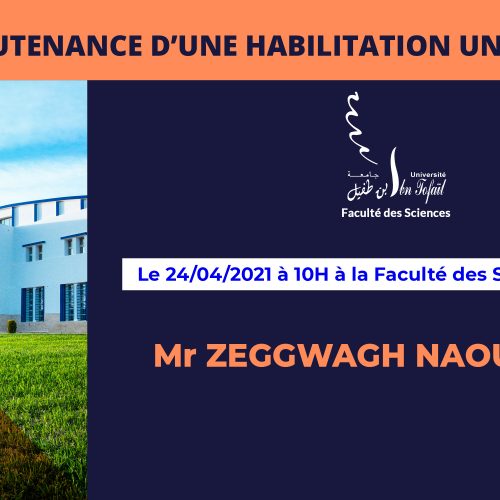 Avis de soutenance d’une habilitation universitaire (Mr ZEGGWAGH NAOUFEL ALI)