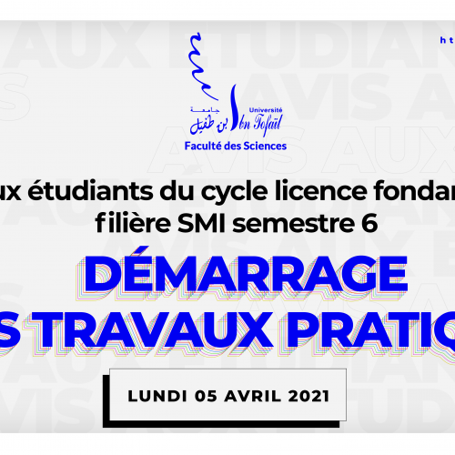 Avis aux étudiants du cycle licence fondamentale filière SMI semestre 6