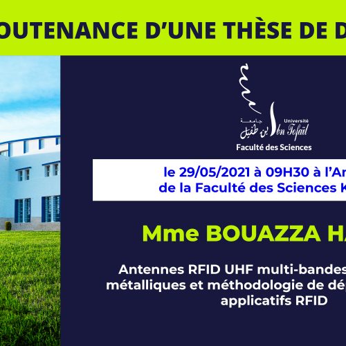 Avis de soutenance d’une thèse de doctorat (Mme BOUAZZA HAJAR)