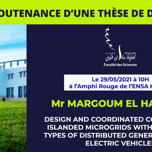 Avis de soutenance d’une thèse de doctorat (Mr MARGOUM EL HASSANE)