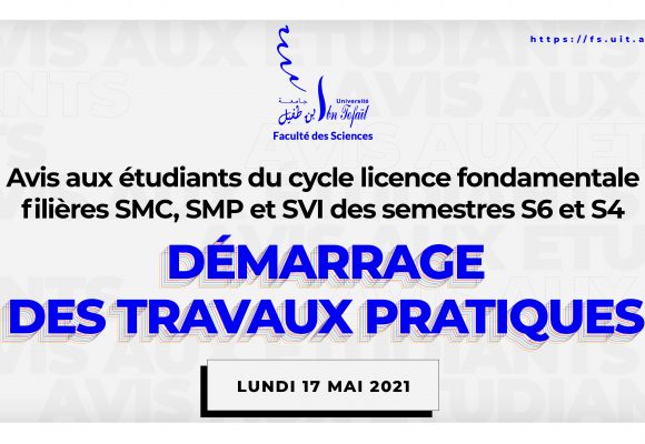 Avis aux étudiants des filières SMC, SMP et SVI des semestres S4 et S6