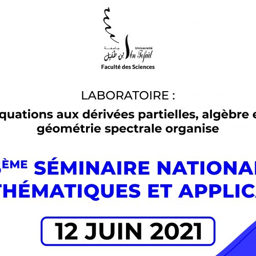 5ÉME SÉMINAIRE NATIONAL DE MATHÉMATIQUES ET APPLICATIONS