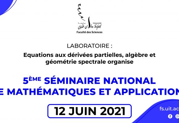 5ÉME SÉMINAIRE NATIONAL DE MATHÉMATIQUES ET APPLICATIONS