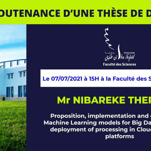 Avis de soutenance d’une thèse de doctorat (Mr NIBAREKE THERENCE)