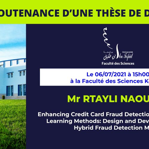Avis de soutenance d’une thèse de doctorat (Mr RTAYLI NAOUFAL)