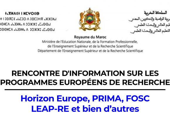 Rencontre d’information sur les programmes européens de recherche
