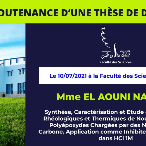 Avis de soutenance d’une thèse de doctorat (Mme EL AOUNI NAOUAL)