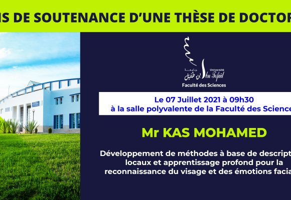 Avis de soutenance d’une thèse de doctorat (Mr KAS MOHAMED)