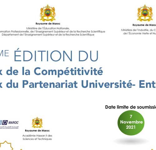 7ème édition du « Prix de la Compétitivité, Prix du Partenariat Université- Entreprise »