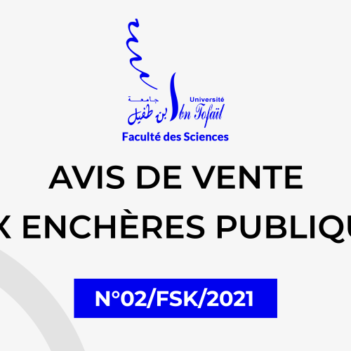 Avis de vente aux enchères publiques N° 02/FSK/2021