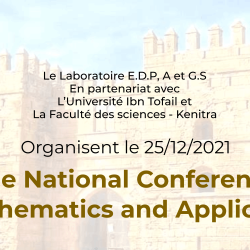 The National Conference In mathematics and Applications