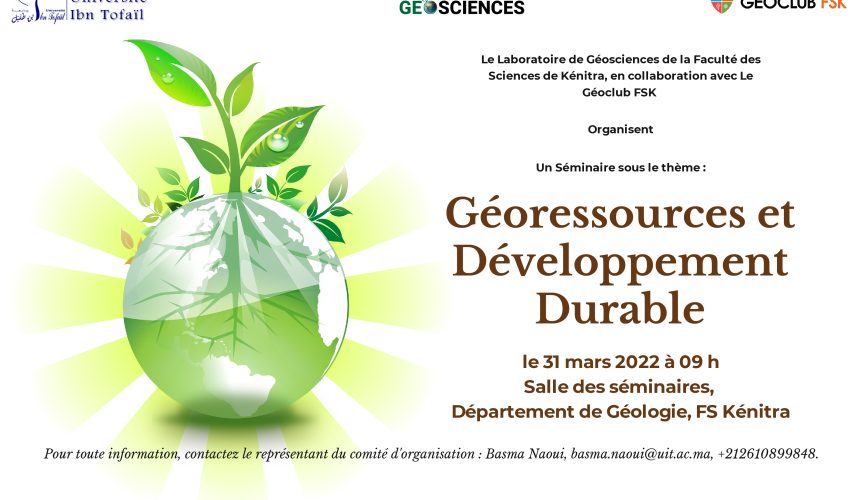 Séminaire sous le thème : Géoressources et Développement Durable