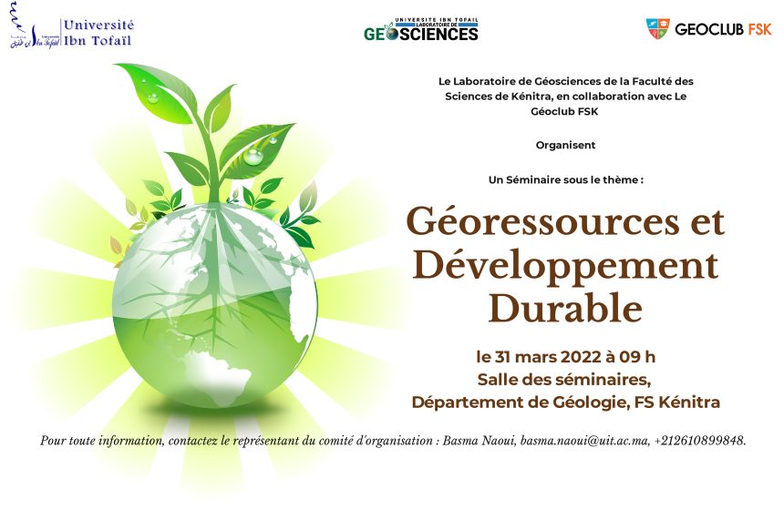 Séminaire sous le thème : Géoressources et Développement Durable