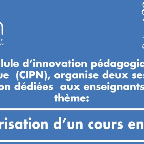 Sessions de formation dédiées aux enseignants: scénarisation d’un cours en ligne
