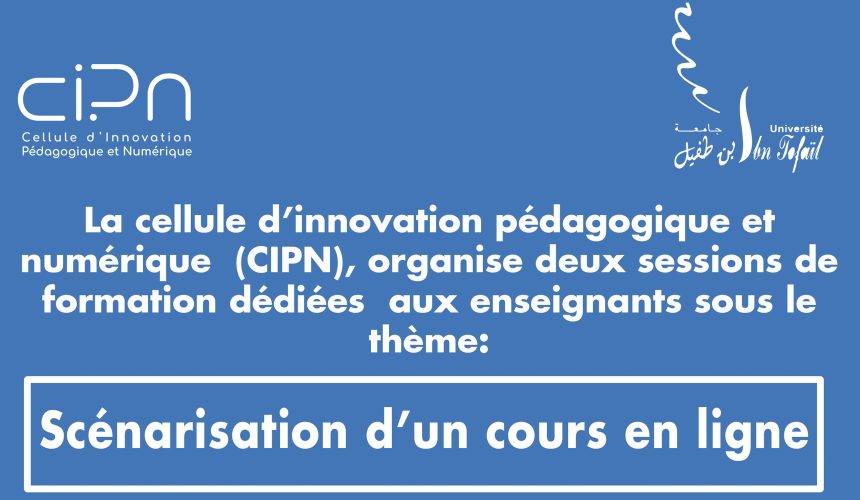 Sessions de formation dédiées aux enseignants: scénarisation d’un cours en ligne