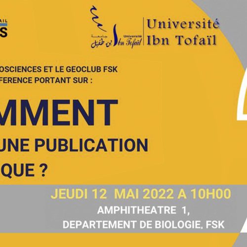 Conférence sous le thème « COMMENT RÉDIGER UNE PUBLICATION SCIENTIFIQUE ? »