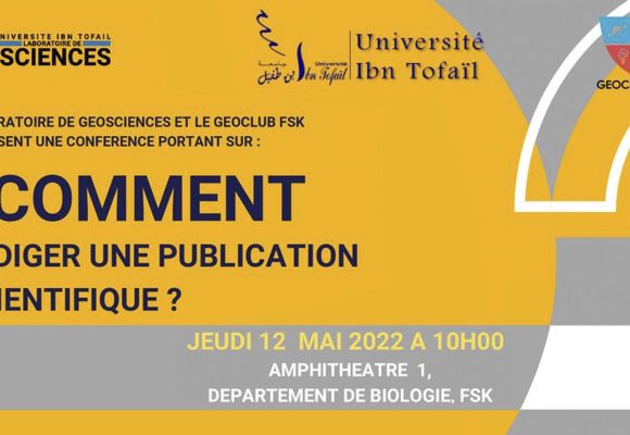 Conférence sous le thème « COMMENT RÉDIGER UNE PUBLICATION SCIENTIFIQUE ? »