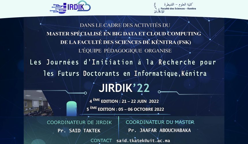 4ème édition : Les Journées d’Initiation à la Recherche pour Les futurs Doctorants en Informatique
