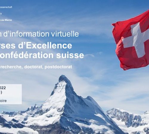 Session d’information en ligne sur la Bourse d’Excellence de la Confédération suisse