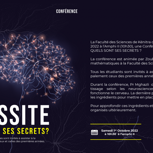 Conférence : LA RÉUSSITE, QUELS SONT SES SECRETS ?