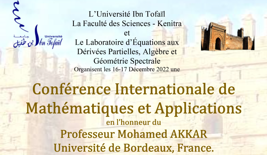 Conférence Internationale de Mathématiques et Applications