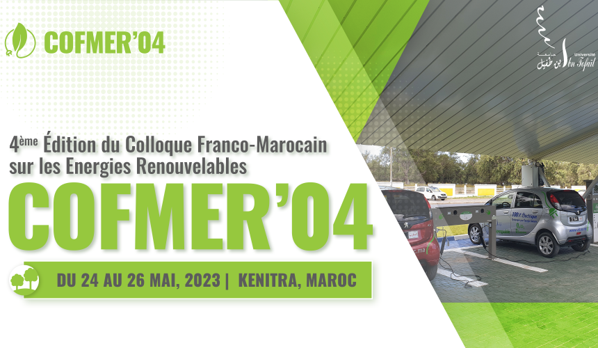 4ème Edition du Colloque Franco-Marocain sur les Energies Renouvelables – ‘COFMER-04’