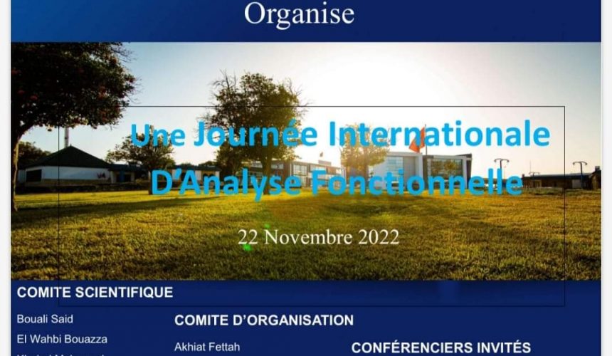 Appel à Communication – Journée Internationale d’Analyse Fonctionnelle