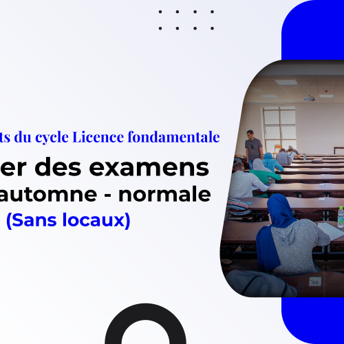 Calendrier des examens de la session normale d’automne 2022/2023 – sans locaux