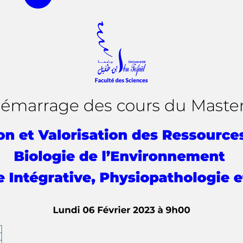 Démarrage des cours du Masters AVRV, BE et BIPS