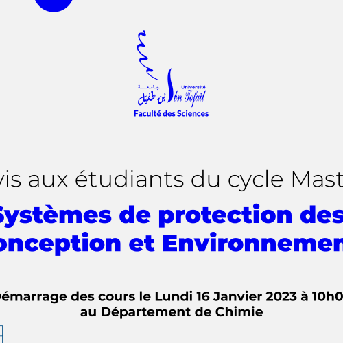 Démarrage des cours du Master Spécialisé Systèmes de protection des métaux, conception et Environnement