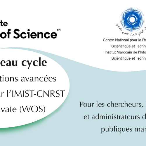 Formation IMIST-CNRST et Clarivate (WOS) – Module 2