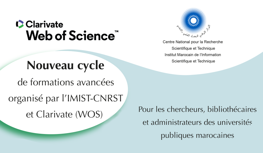 Formation IMIST-CNRST et Clarivate (WOS) – Module 2